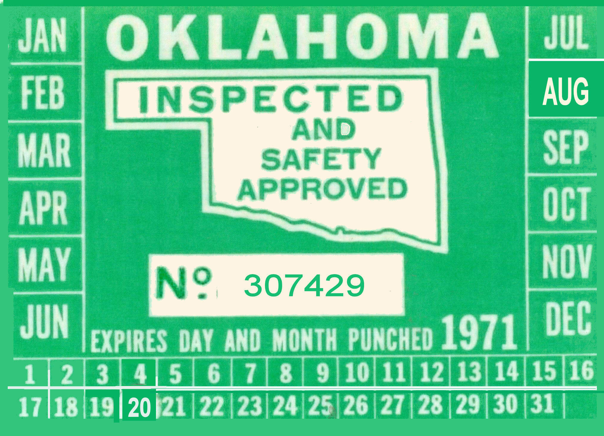 (image for) 1971 OK Inspection